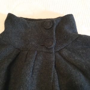 Sarah Spencer Size S 4 Button Open Front Lambswool Sweater Lamb Wool